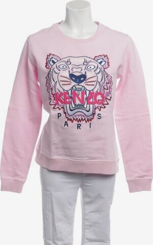 KENZO Sweatshirt & Zip-Up Hoodie in L in Pink: front