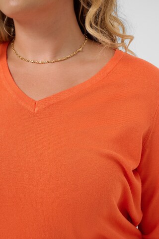 Pull-over 'Lizzy' KAFFE CURVE en orange