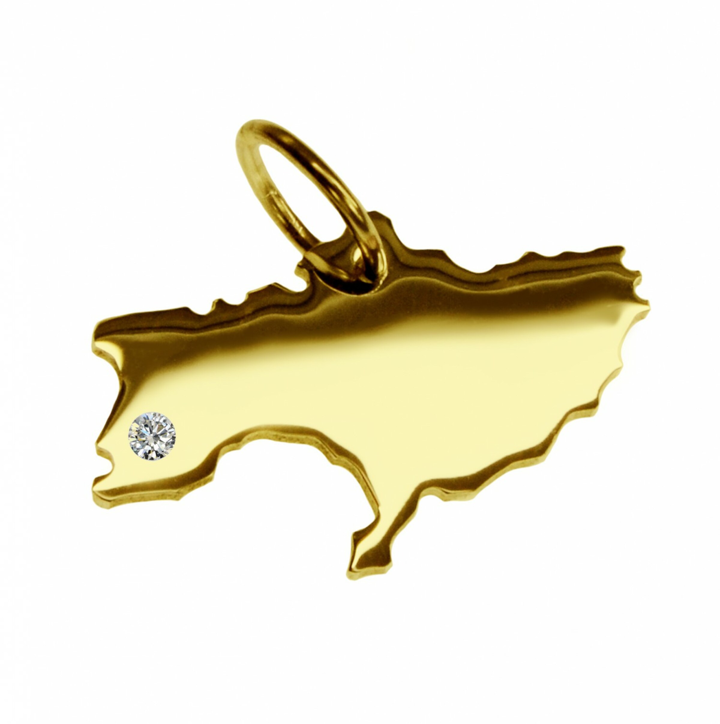 Schmuckador Pendant 'Ukraine' in Gold: front