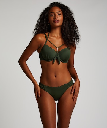 Bas de bikini Hunkemöller en vert : devant