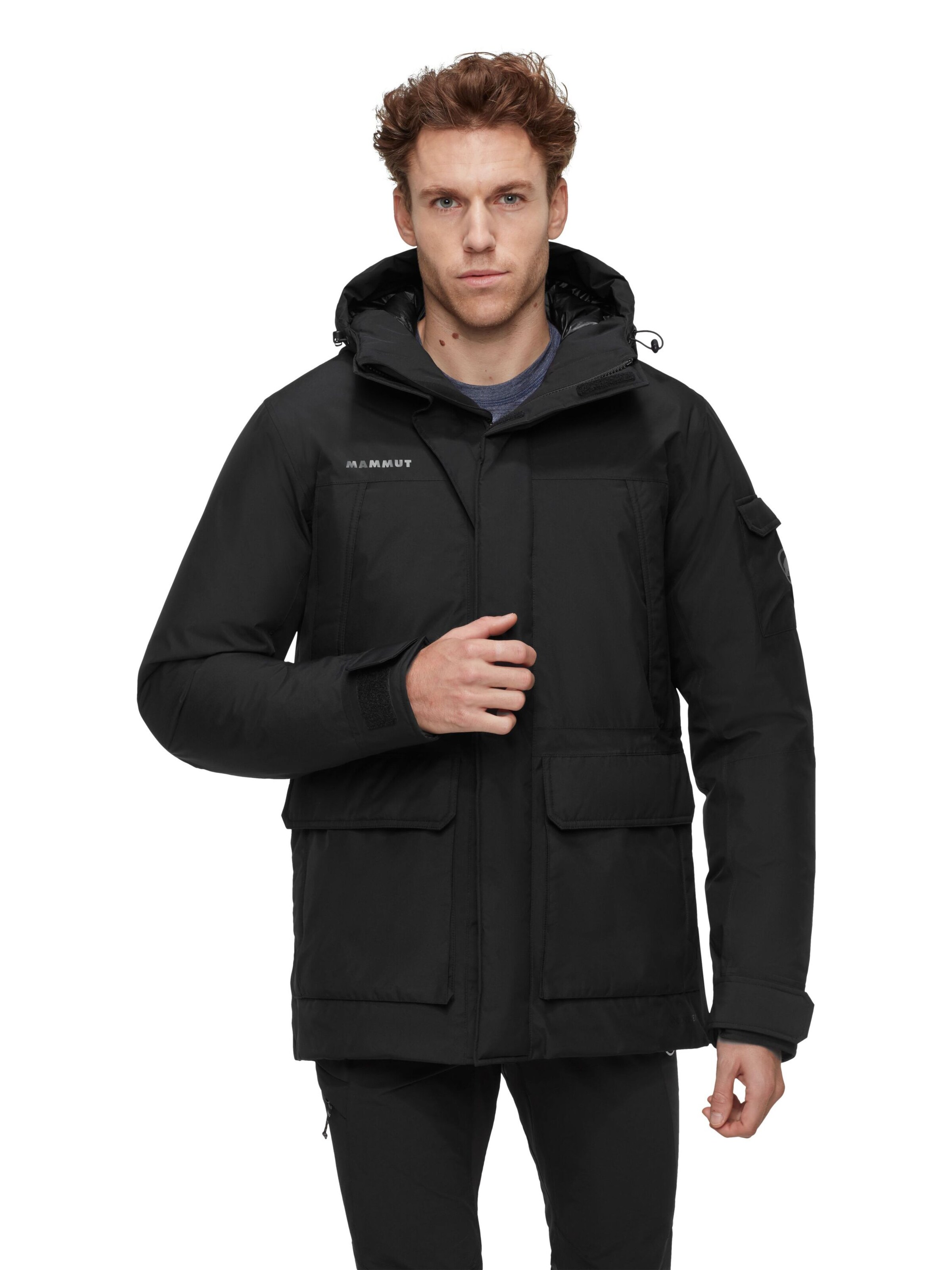 MAMMUT Outdoorjacke in Schwarz: Vorderseite