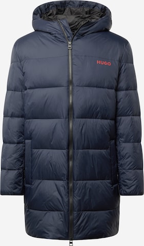 HUGO Red Zimní bunda 'Mati' – modrá: přední strana