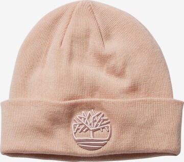 TIMBERLAND Beanie in Pink: front