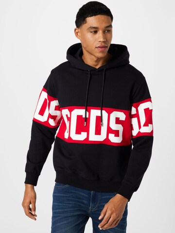 GCDS Sweatshirt in Black: front