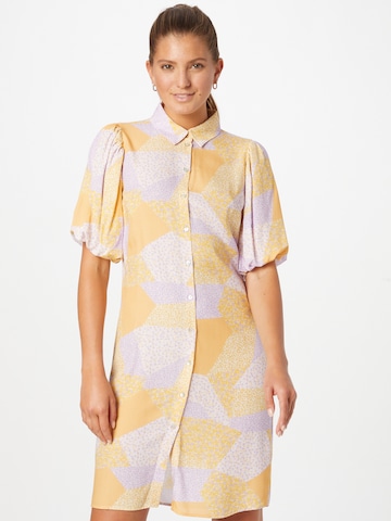 Moves Shirt Dress 'Jinna' in Yellow: front