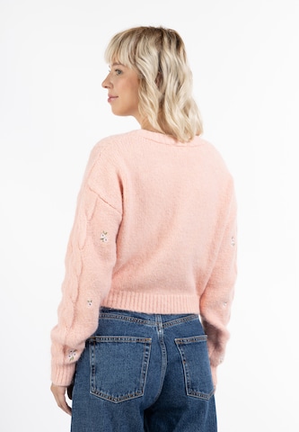 MYMO Knit Cardigan in Pink