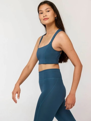 Girlfriend Collective Bustier Top ' Natalie ' in Blau