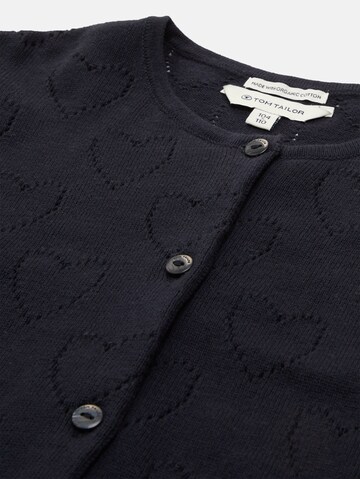 TOM TAILOR Strickjacke in Blau