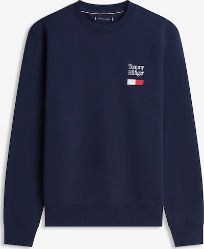 Megztinis be užsegimo iš TOMMY HILFIGER, spalva – tamsiai mėlyna / spanguolių spalva / balta, Prekių apžvalga