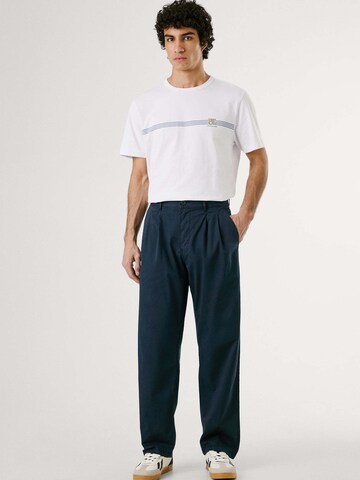 Regular Pantalon à plis Pepe Jeans en bleu