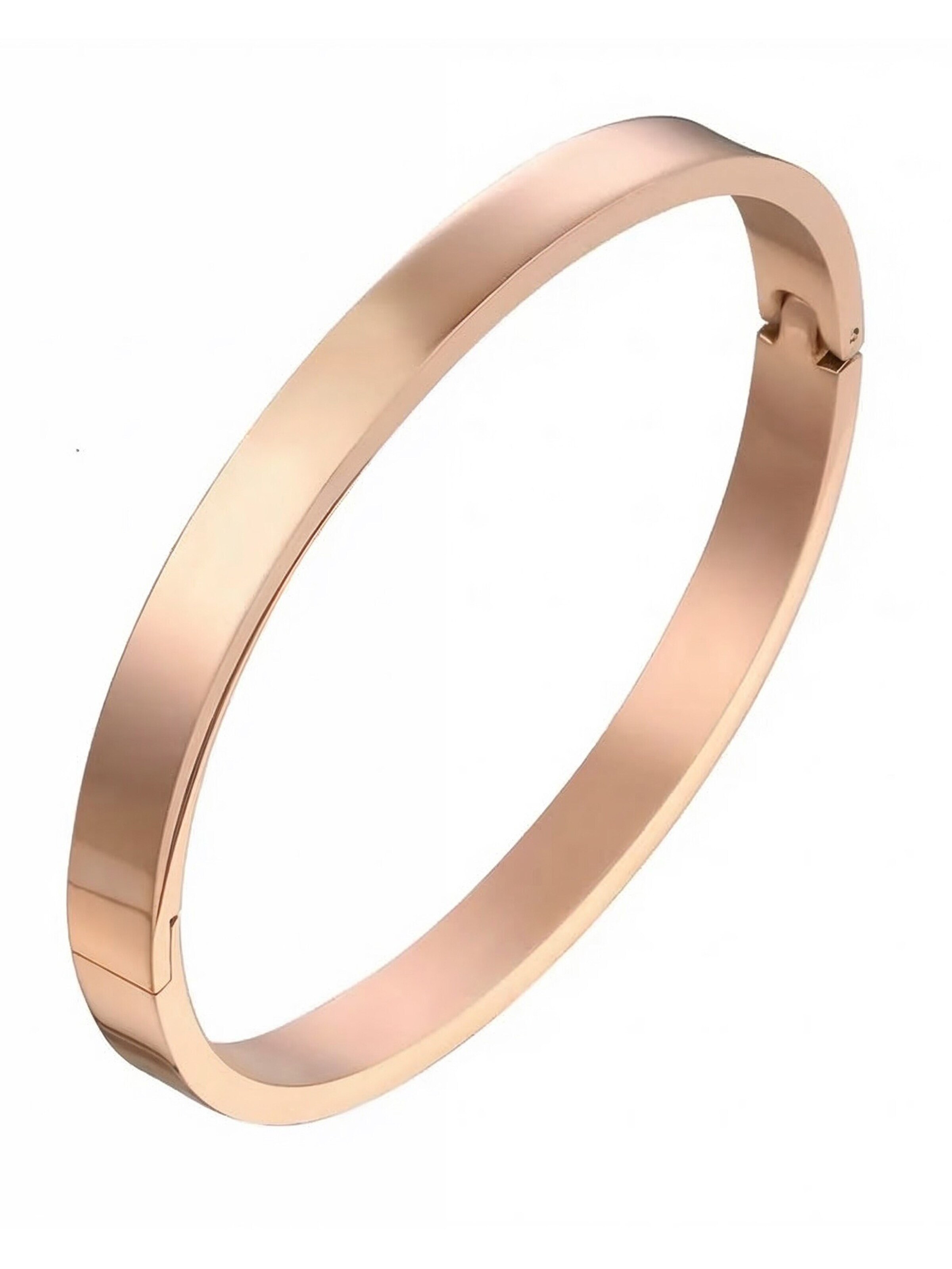 Staufergold Bracelet 'Armreif „Pure“ – Minimalistischer Edelstahl-Bangle' in Gold: front