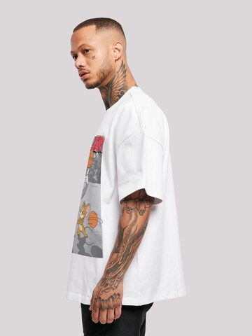 F4NT4STIC Shirt 'Tom And Jerry Basketball Buddies' in Wit