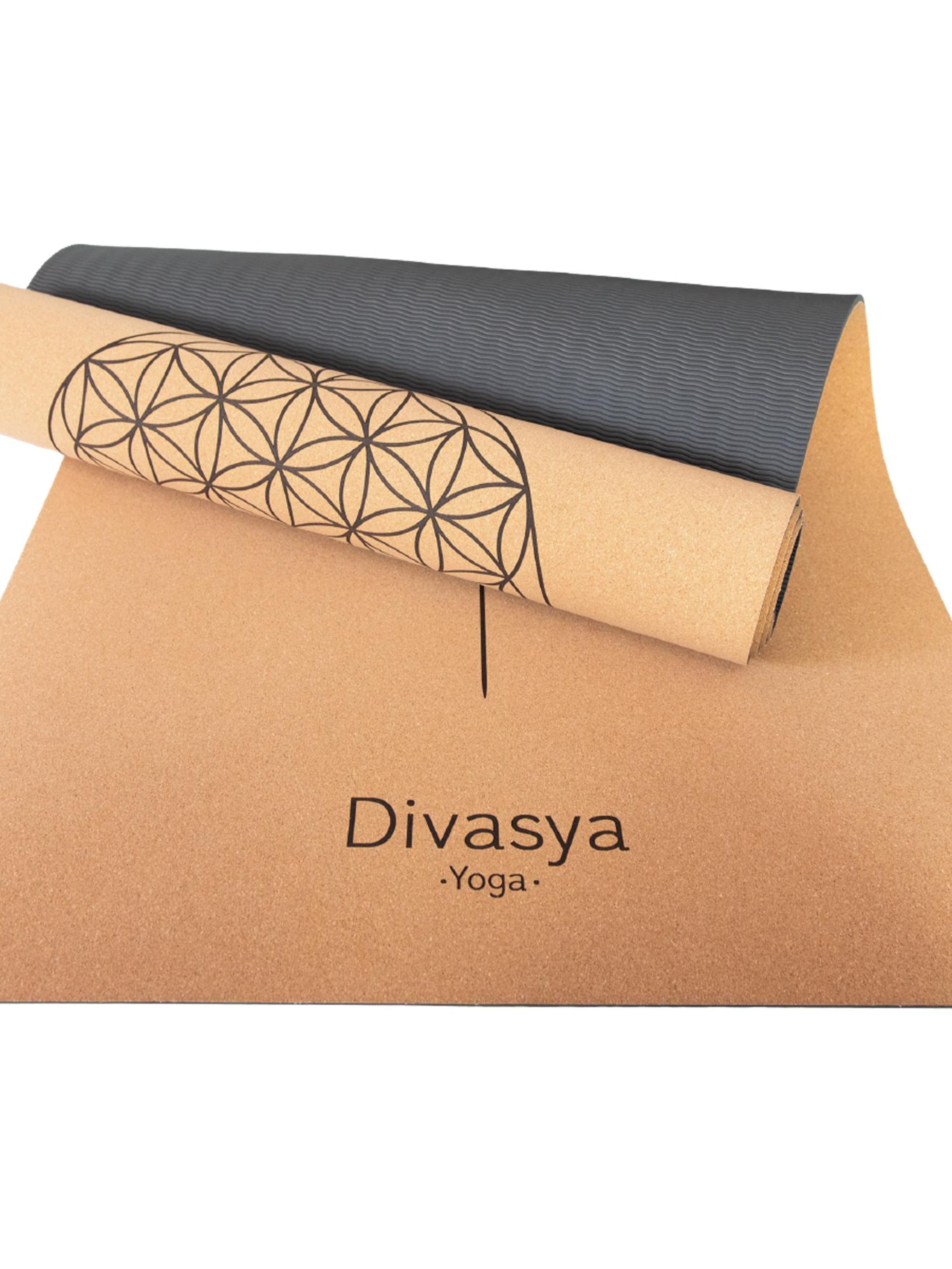 Divasya Mat 'Blume des Lebens' in Brown