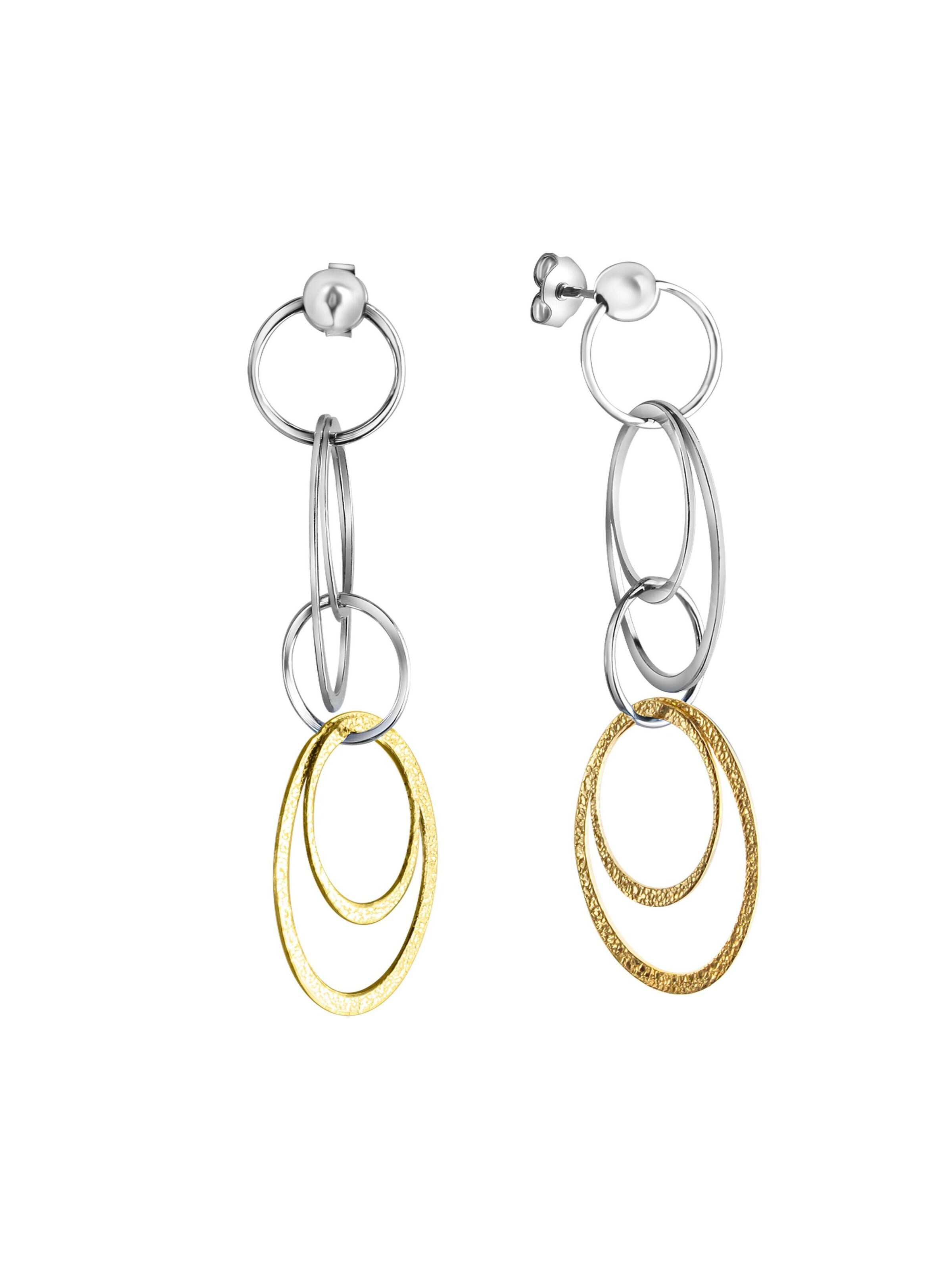 CELESTA Ohrringe in Silber: Vorderseite