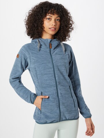 Bergans Functionele fleece jas 'Hareid' in Blauw: voorkant