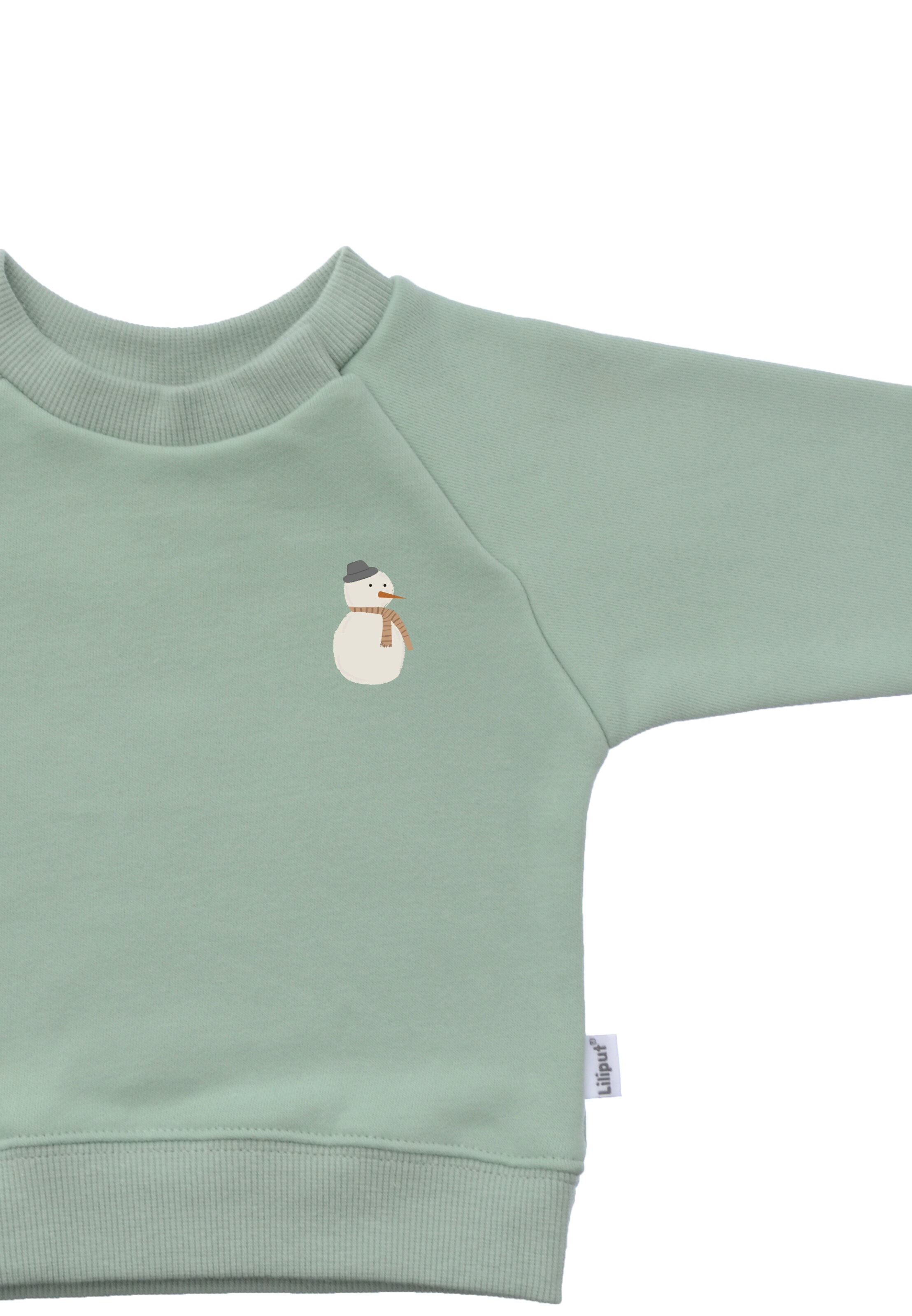 LILIPUT Sweatshirt 'Schneemann' in Grün