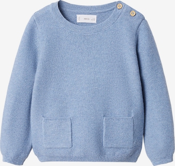 MANGO KIDS Trui 'LINK' in Blauw: voorkant