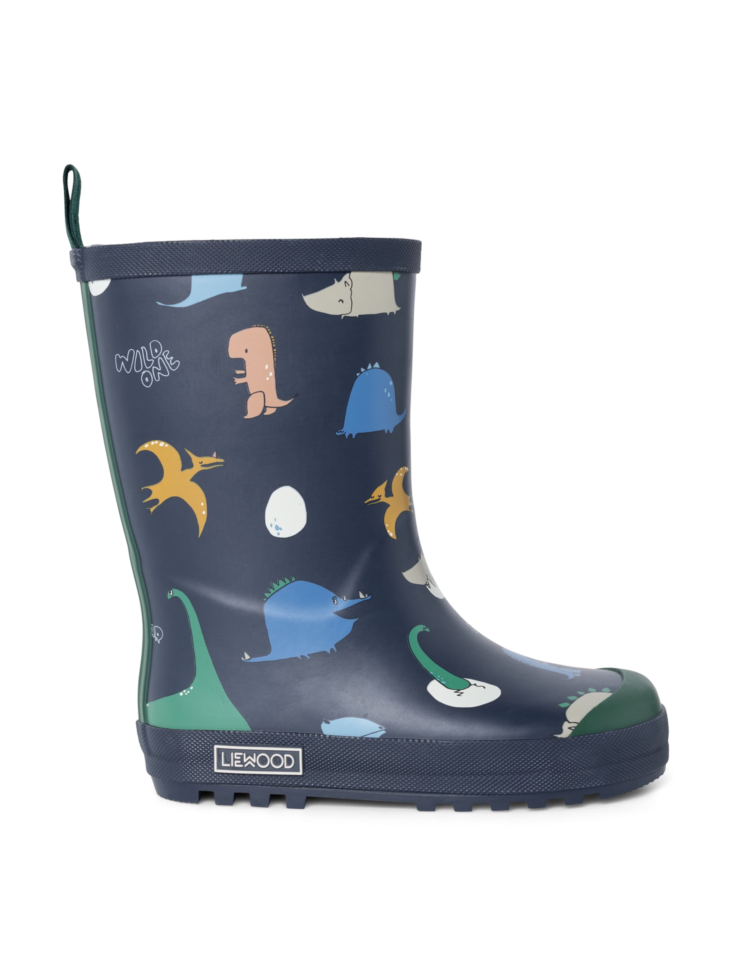 Stivale di gomma di Liewood in blu: frontale