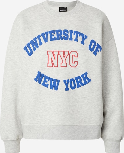 Gina Tricot Sportisks džemperis, krāsa - zils / raibi pelēks / sarkans, Preces skats