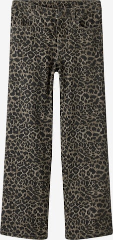 smėlio TWO SOON Plačios klešnės Kelnės: priekis