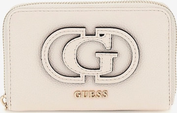 GUESS Wallet 'Calebra' in White: front