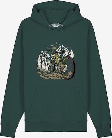 Sweat-shirt Watapparel en vert : devant
