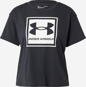 UNDER ARMOUR Sportshirt 'Glow' in Schwarz: predná strana