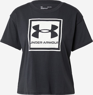 UNDER ARMOUR - Camiseta funcional 'Glow' en negro: frente