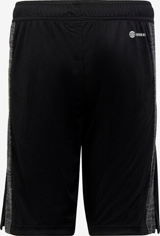 ADIDAS SPORTSWEAR Regular Workout Pants 'Aeroready Heather' in Black