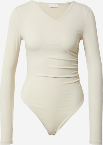 LeGer by Lena Gercke Shirt Bodysuit 'Line' in Beige: front