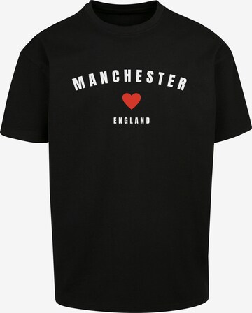 Maglietta 'Manchester X' di Merchcode in nero: frontale