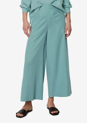 Wide Leg Pantalon Marc O'Polo en vert : devant