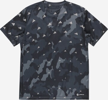 T-Shirt fonctionnel 'Train Essentials Seasonal Aeroready Allover Print -Fit' ADIDAS SPORTSWEAR en gris