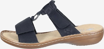 Rieker Pantolette 'Basic' in Schwarz: Vorderseite