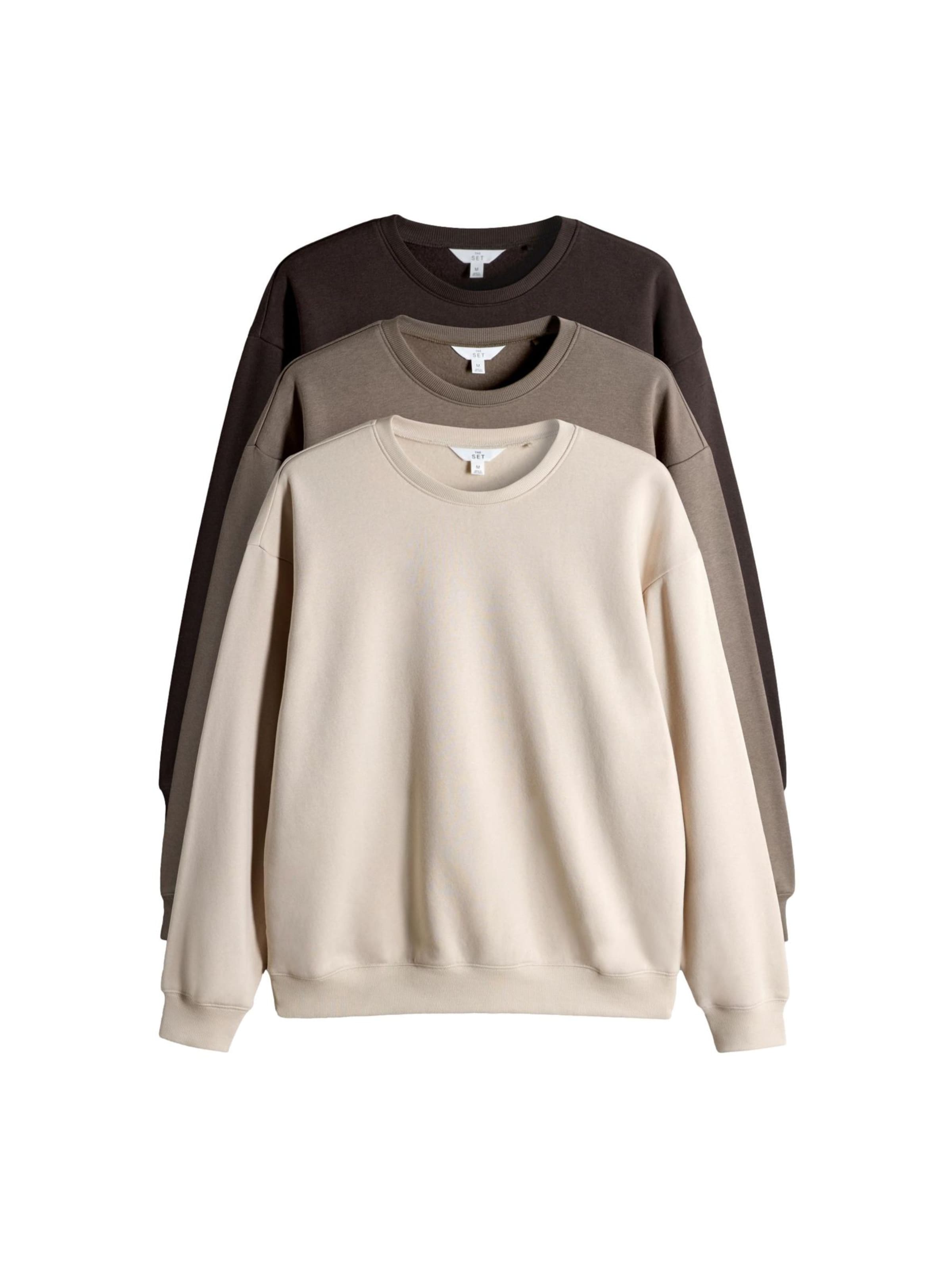 The Set - Sudadera en beige: frente