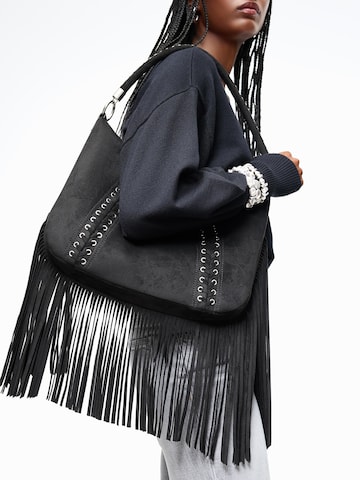 Sac bandoulière Bershka en noir