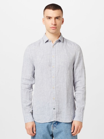 COLOURS & SONS Regular fit Business Shirt in Blue: front