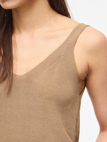 ROUGE EDIT Gebreide top in Bruin