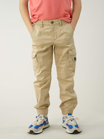 Effilé Pantalon 'Garden' Deeluxe en beige : devant