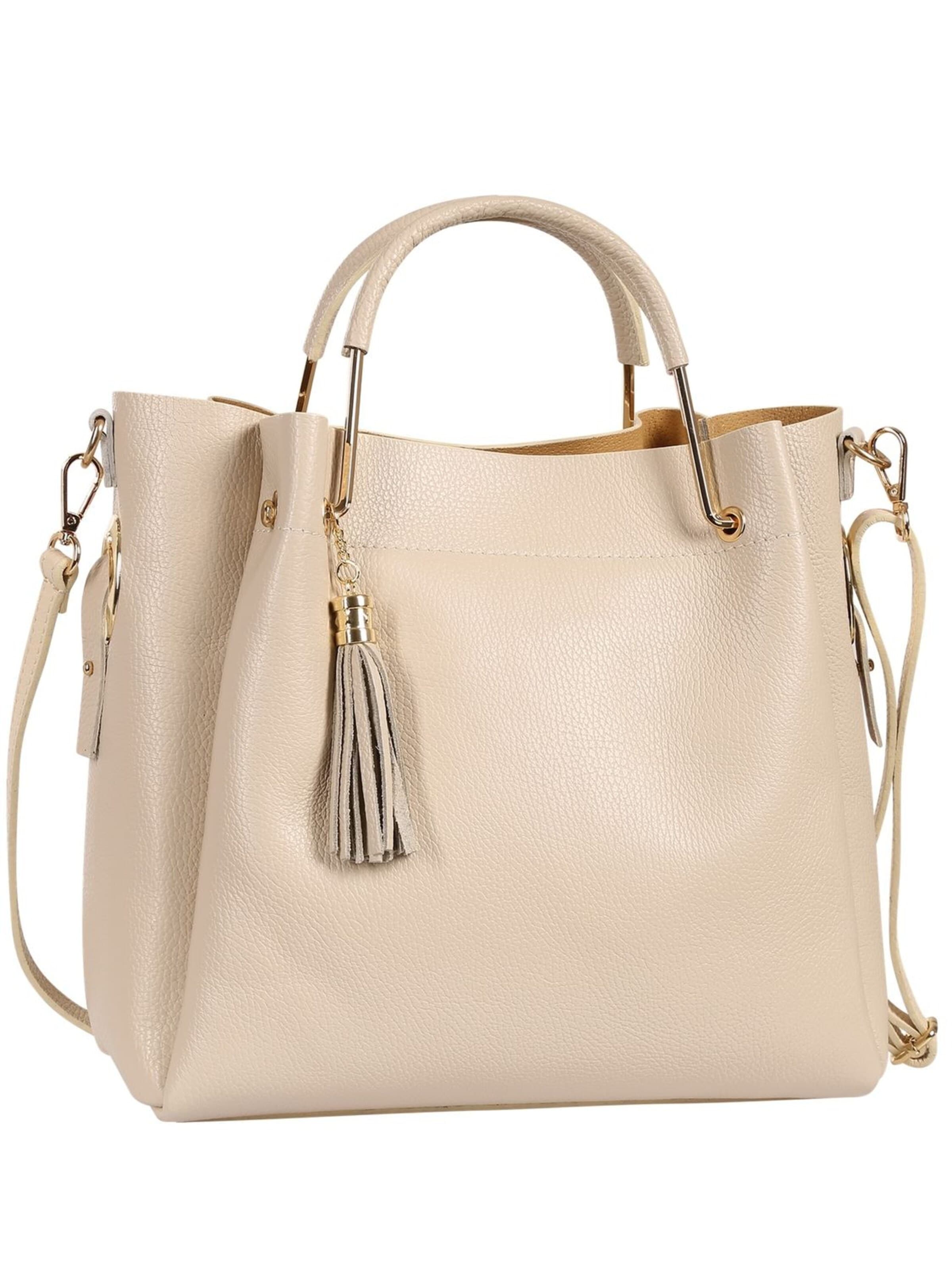 Sac bandoulière Toscanto en beige : devant