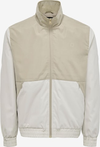 Veste mi-saison 'BRANDON' Only & Sons en beige : devant