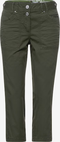 CECIL Regular Pants in Green: front