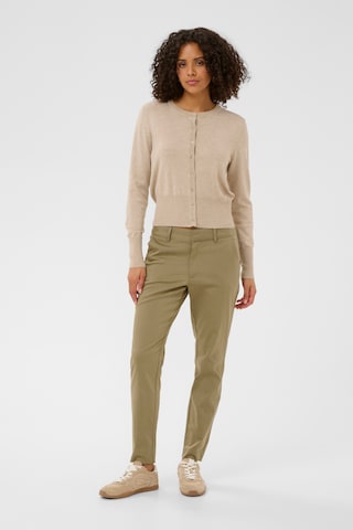 Kaffe Slim fit Chino trousers 'KAlea' in Green