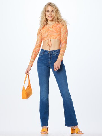 River Island Flared Jeans 'VANITY' in Blauw