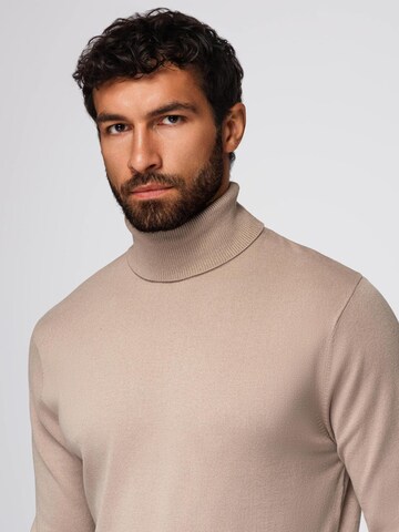 Pull-over 'OM-SWTN-0101' Ombre en beige