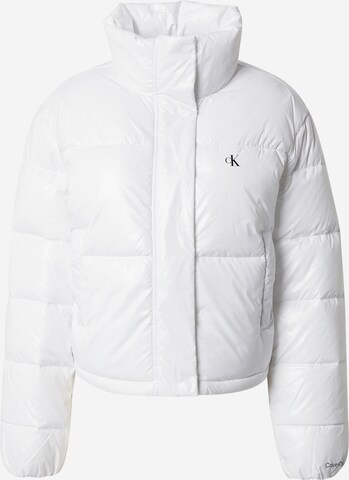 Veste mi-saison Calvin Klein Jeans en blanc : devant