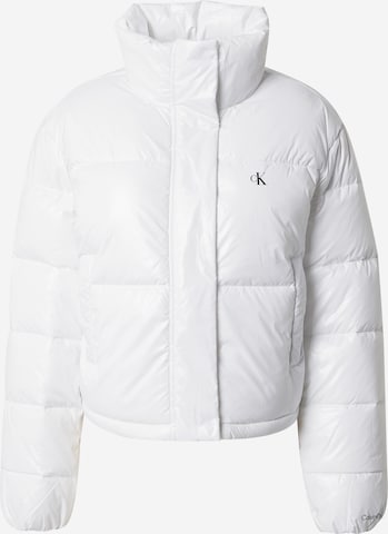 Calvin Klein Jeans - Chaqueta de entretiempo en blanco: frente