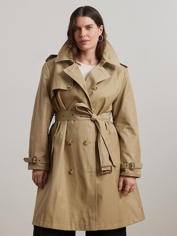 Lauren Ralph Lauren Plus Mantel in Beige: Vorderseite