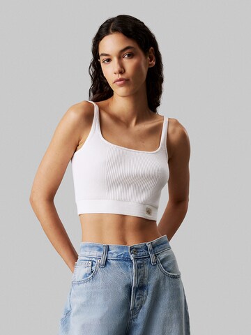 Calvin Klein Jeans Knitted top in White: front