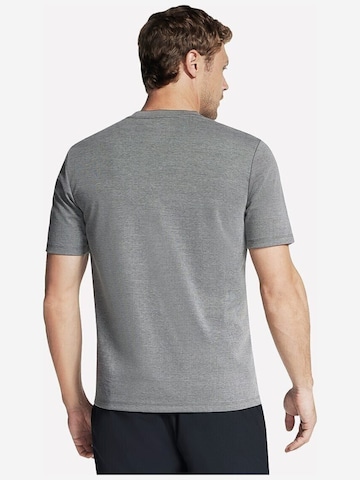 SKECHERS Shirt 'Skechers Off Duty Short Sleeve Henley'‌‌‌‌‌‌‌‌ in Grau